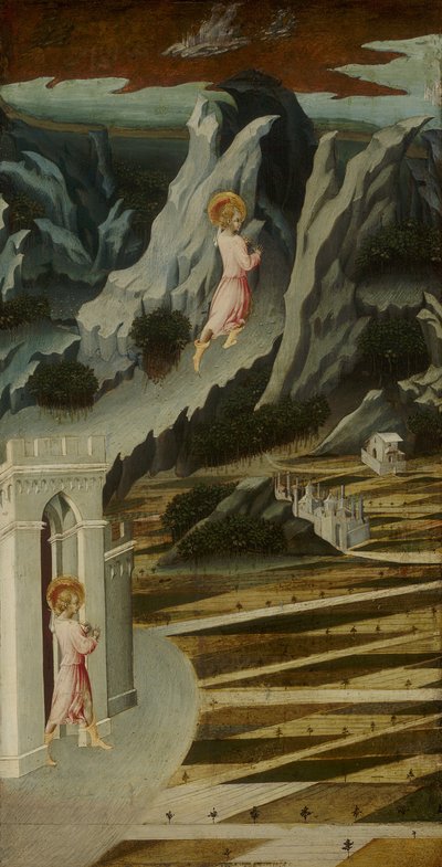 Svatý Jan Křtitel vchází do pustiny od Giovanni di Paolo