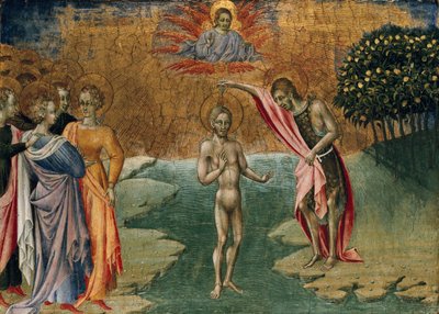 Křest Krista, c1460 od Giovanni di Paolo