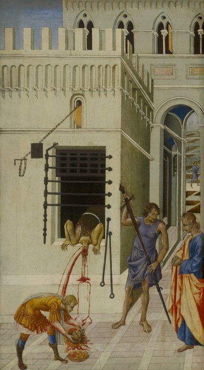 Stětí svatého Jana Křtitele od Giovanni di Paolo