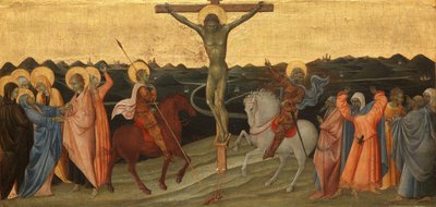 Ukřižování Ukřižování s Marií, Janem, Marií Magdalénou, svatým Longinem a obráceným setníkem od Giovanni di Paolo di Grazia