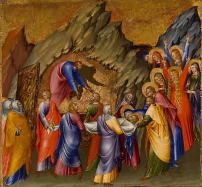 Pohřeb Krista, z Malavoltiho oltáře od Giovanni di Paolo di Grazia