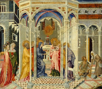 Představení Krista v chrámu, c.1435 od Giovanni di Paolo di Grazia