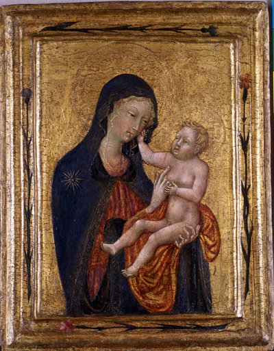Madonna a dítě, kolem 1445-47 (tempera na dřevě) od Giovanni di Paolo di Grazia