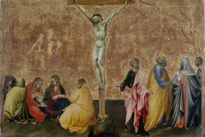 Ukřižování Krista, kolem roku 1445 (tempera na topolovém dřevě) od Giovanni di Paolo di Grazia