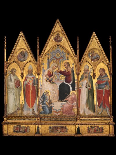 Korunovace Panny Marie a svatých, 1394. od Giovanni di Tano Fei