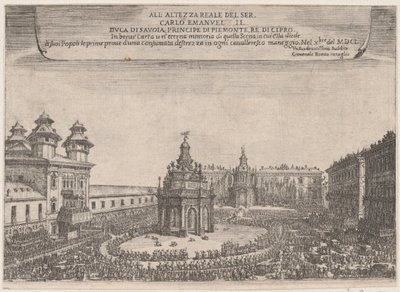 Festival v Turíně, říjen 1650, 1650. od Giovenale Boetto