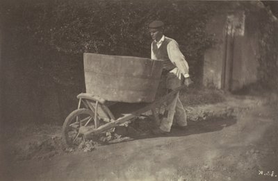Mužský rolník s kolečkem, 1870. od Giraudon