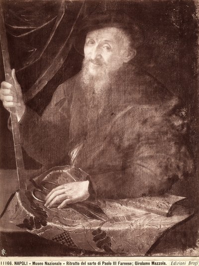 Portrét krejčího, 1520-69 od Girolamo Mazzola Bedoli