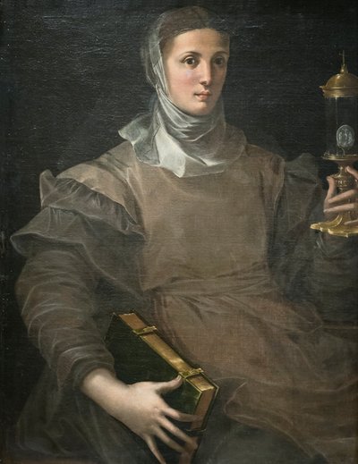 svatá Klára od Girolamo Mazzola Bedoli