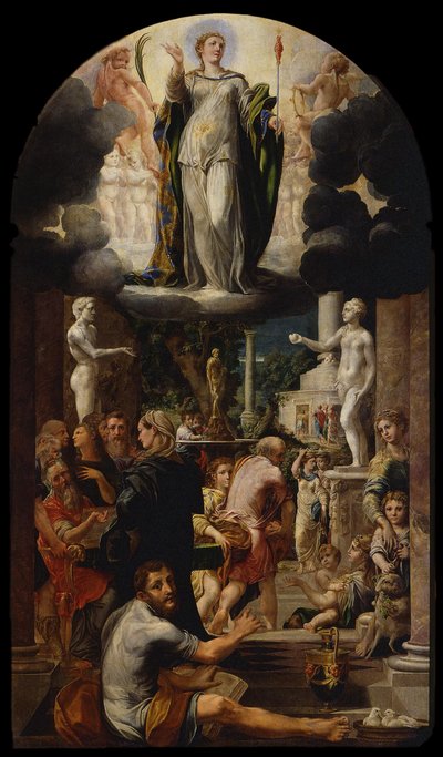 Neposkvrněné početí Panny Marie, 1539 od Girolamo Mazzola Bedoli
