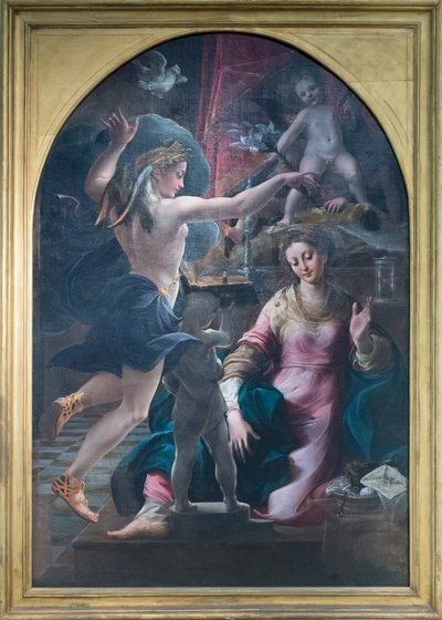 Zvěstování od Girolamo Mazzola Bedoli