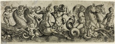 Vlys s tritony a nymfami od Girolamo Mocetto