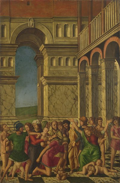 Masakr neviňátek, cca 1510-1520 od Girolamo Mocetto