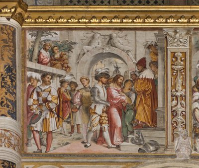 Centrální loď, páté jižní pole, Kristus před Pilátem, Girolamo Romanino od Girolamo Romanino