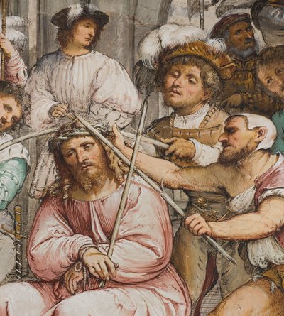 Central Nave, Fourth South Span, Coronation of Thorns, Girolamo Romanino od Girolamo Romanino