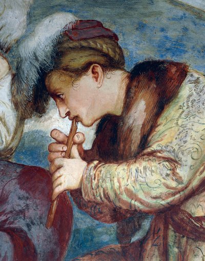 Flétnové kvarteto, Detail fresek od Girolama Romanina (cca 1484-po 1559), objednáno Bernardo Clesio od Girolamo Romanino