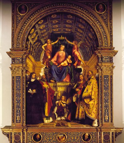 Madona a svatí od Girolamo Romanino