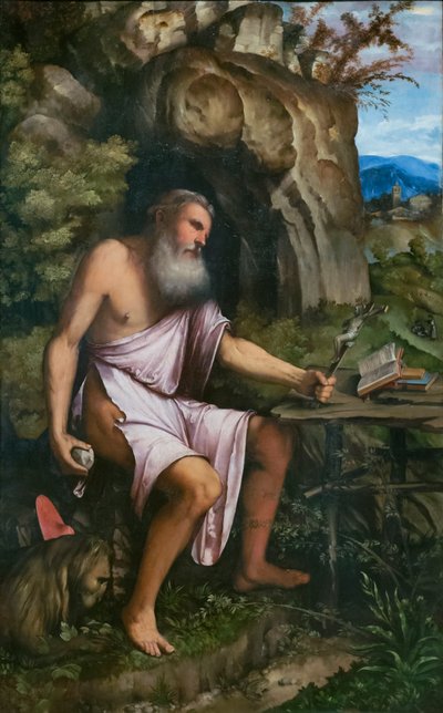 Kající svatý Jeroným od Girolamo Romanino