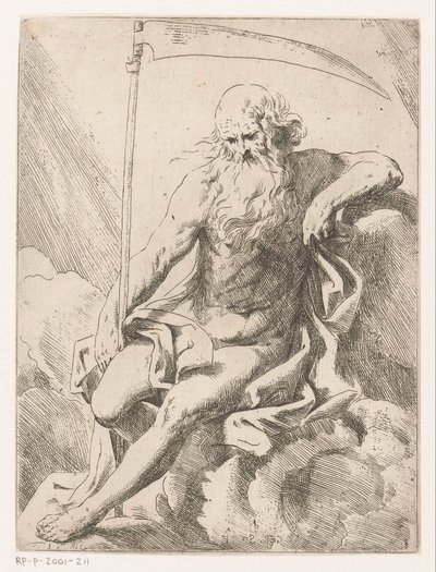 Saturn s kosou od Girolamo Scarselli