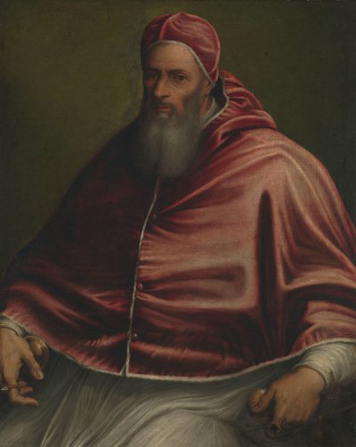 Papež Julius III (dříve nazývaný Pope Paul III) od Girolamo Sicciolante (circle of)