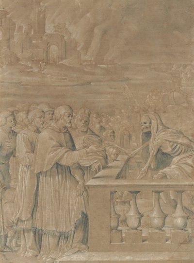 Alegorie triumfu smrti nad církví a státem, ca. 1538-44. od Girolamo da Treviso