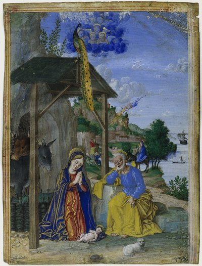 Jediná miniatura: Narození Páně, c. 1515. od Girolamo dai Libri