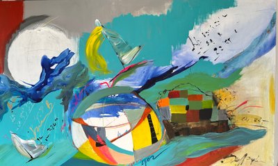 Ad Sidera (akryl na plátně) od Gisela Gaffoglio