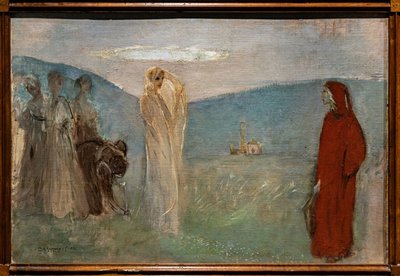 Dante a Beatrice od Giulio Aristide Sartorio