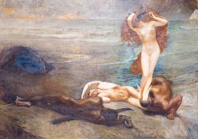 Gorgona a hrdinové od Giulio Aristide Sartorio