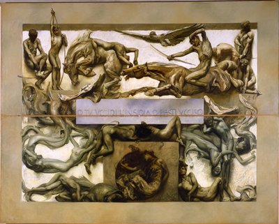 Le Tenebre dal ciclo Il poema della Vita Umana, 1907. od Giulio Aristide Sartorio