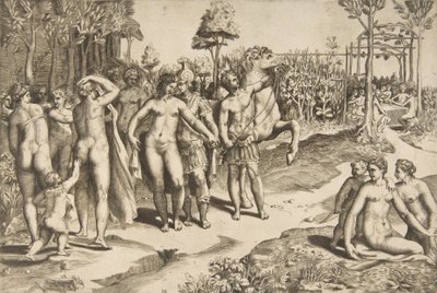 Alexander a Roxana, 1531-76. od Giulio Bonasone