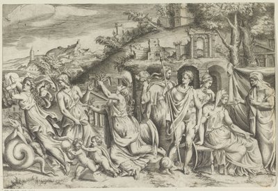 Jason v Medea od Giulio Bonasone