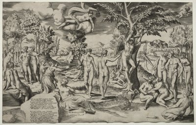 Láska na Elysejských polích, 1563. od Giulio Bonasone