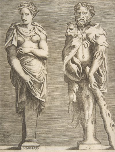 Podmínky Hercules a Deianira, ca. 1531-76, ca. 1531-76. od Giulio Bonasone