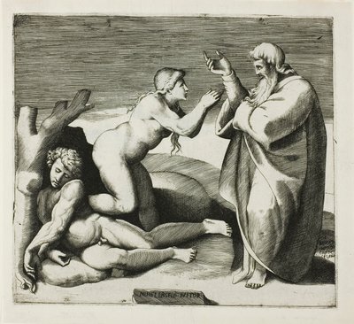 Stvoření Evy od Giulio Bonasone