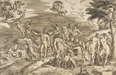 Soud v Paříži, ca. 1550-60. od Giulio Bonasone