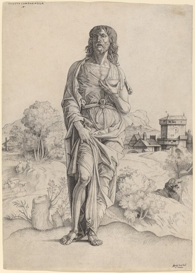 Svatý Jan Křtitel od Giulio Campagnola