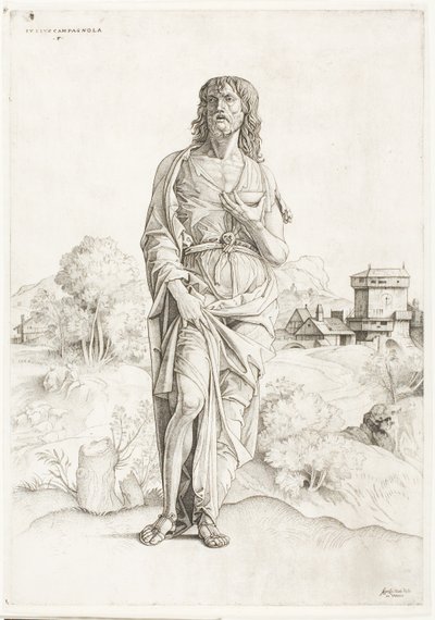 Svatý Jan Křtitel od Giulio Campagnola