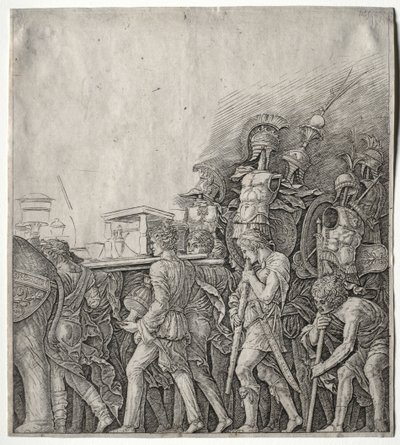The Triumphs of Caesar: The Corselet Bearers, c. 1498. od Giulio Campagnola