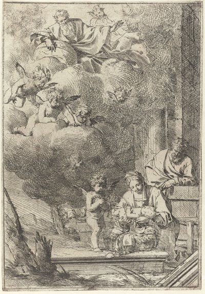 Narození Krista od Giulio Carpioni (I)