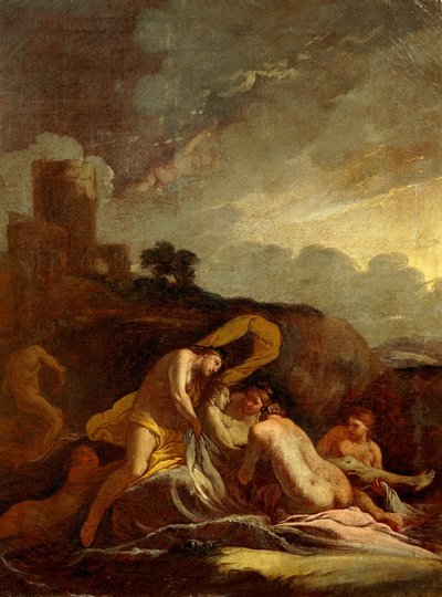 Adonisova smrt, Giulio Carpioni (1613-1678). od Giulio Carpioni