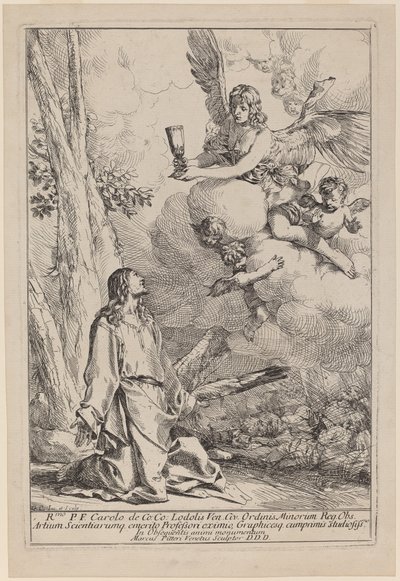 Kristus na hoře Olivetské od Giulio Carpioni