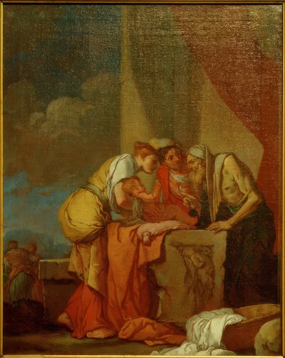 Tiresias weissagt Narziss od Giulio Carpioni