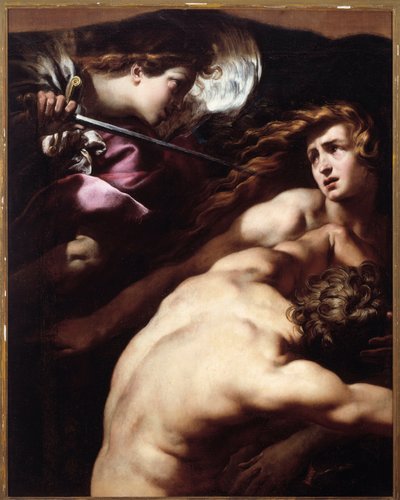 Adam a Eva (olej na plátně od Giulio Cesare Procaccini