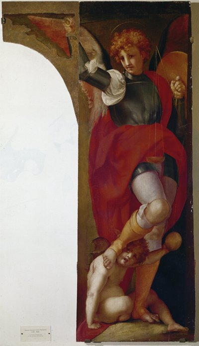 Michael Archanděl (olej na dřevě, cca 1519) od Giulio Cesare Procaccini