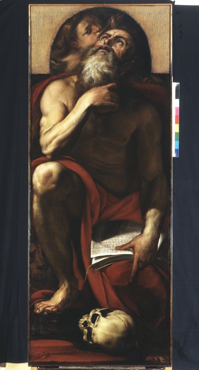 Svatý Jeroným s andělem od Giulio Cesare Procaccini