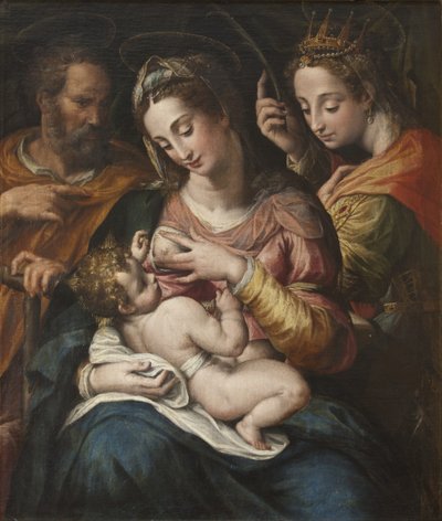 Svatá rodina se svatou Kateřinou, kolem roku 1600 od Giulio Cesare Procaccini