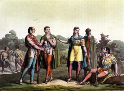 Indiáni z Kanady (Acadians) v „Starověkém a moderním kostýmu““ od Giulio Ferrario