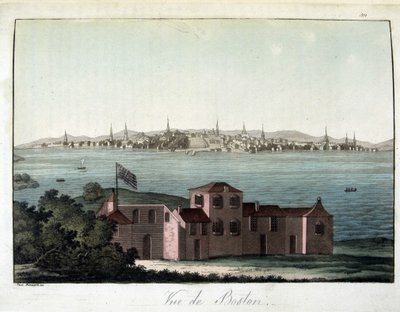 Pohled na město Boston - ve „starém a moderním kostýmu“, Dr. Jules Ferrario, ed. Milán od Giulio Ferrario
