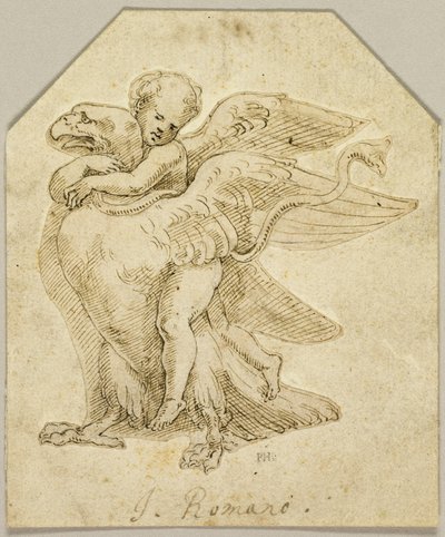 Amor na orlovi od Giulio Romano